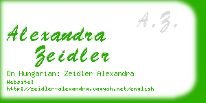 alexandra zeidler business card